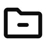 Folder Remove SVG Icon